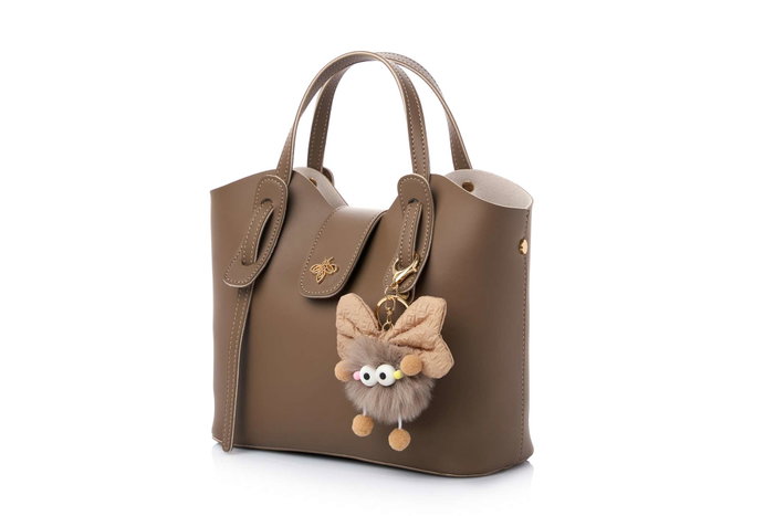 Lucky Bees Bolso de Hombro Celeste de Cuero de Polivinilo para Mujer, Accesorio Elegante y Sofisticado para el Día a Día